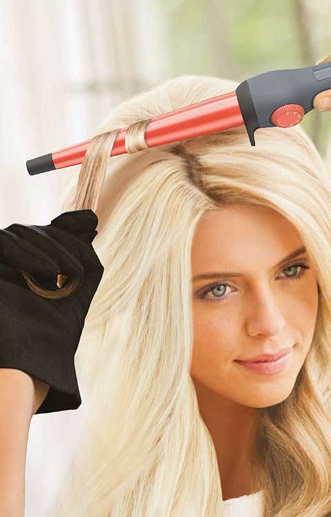 How to use remington curling wand on short hair outlet